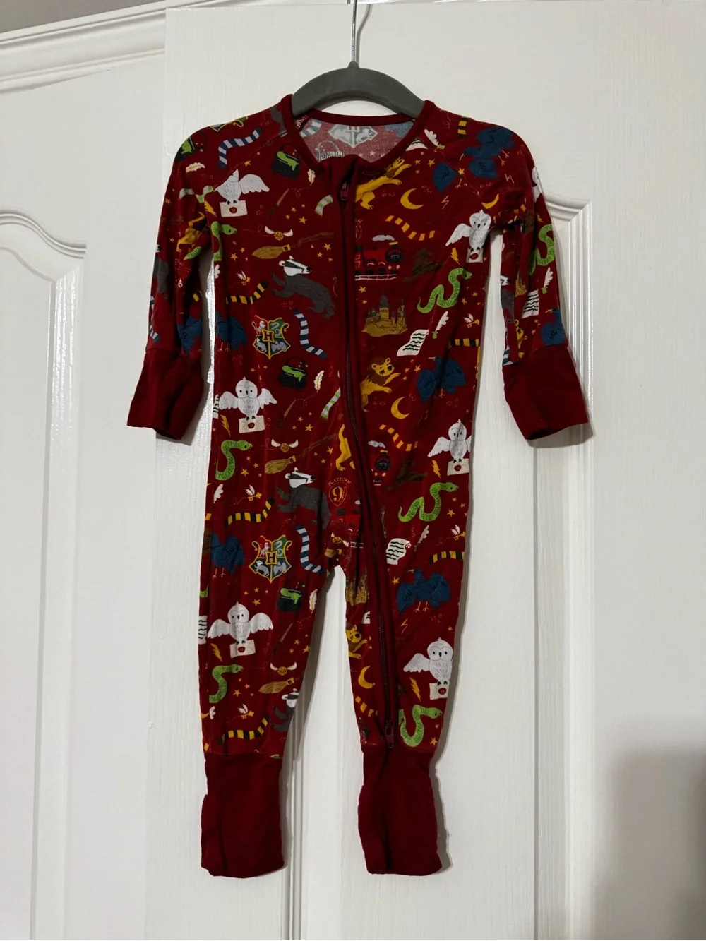 Little Sleepies Red Magical Creatures Footed One-Piece